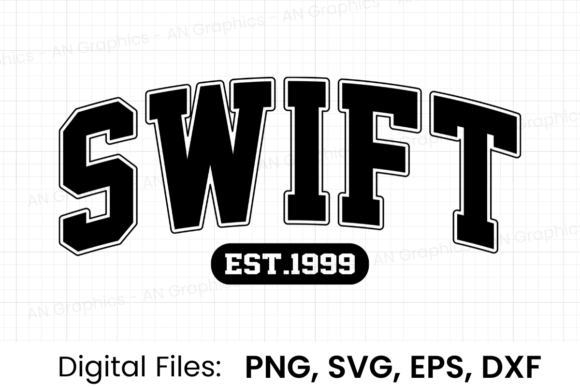 Download Swift Est.1999 Retro Varsity SVG - Svg Collection