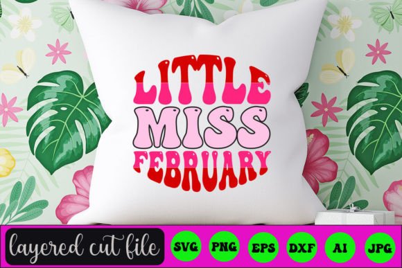 Download Little Miss February RETRO SVG - Svg Collection