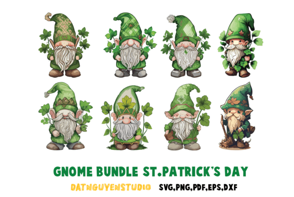 Download Gnome Bundle Svg, St Patrick's Day Svg - Svg Collection