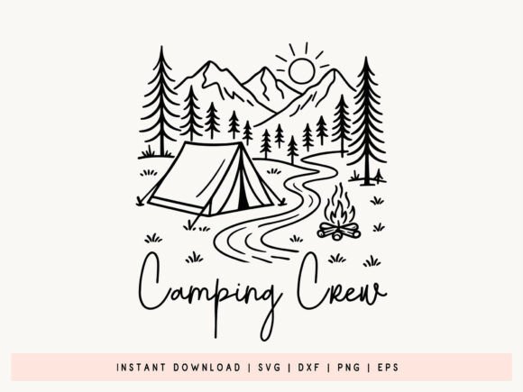 Download Camping Crew SVG, DXF, EPS, PNG Design - Svg Collection