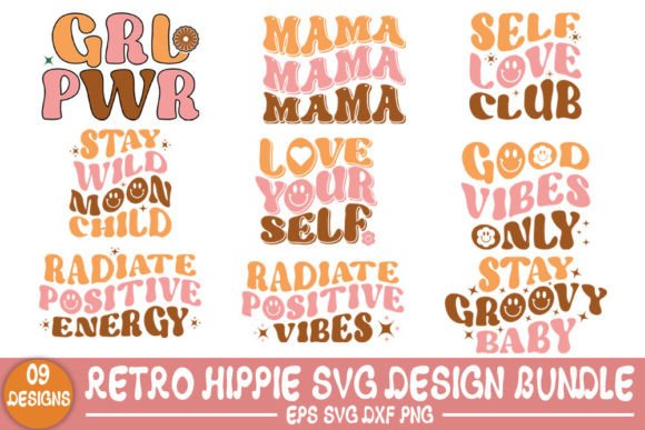 Download Retro Hippie SVG Design Bundle, - Svg Collection