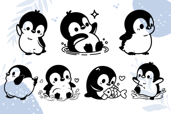 Download Cute Penguin Character SVG - Svg Collection