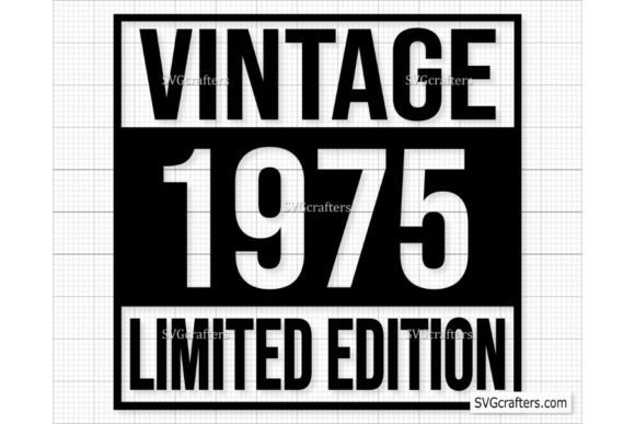 Download Vintage 1975 Svg Png, 47th Birthday Svg - Svg Collection
