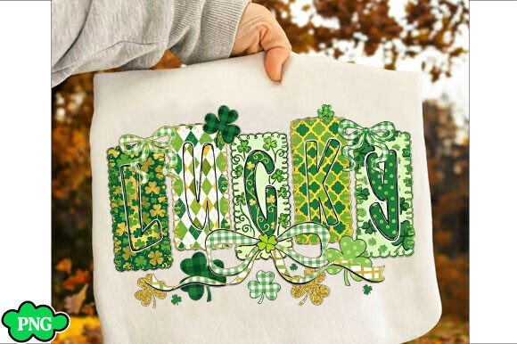 Download Lucky Shamrock Png, Blessed Vibes Png - Lucky Collection