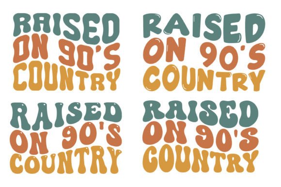 Download Raised on 90’s Country SVG Wavy T-shirt - Svg Collection