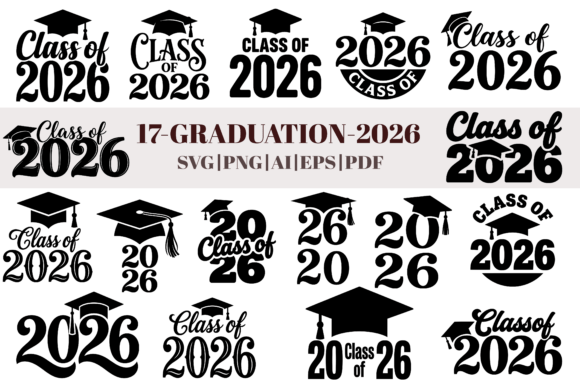 Download Class of 2026 Graduation SVG Bundle - Svg Collection