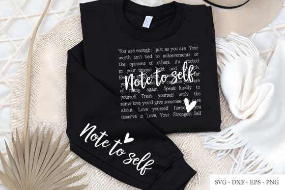 Download Note to Self SVG, Motivational SVG, Png - Svg Collection