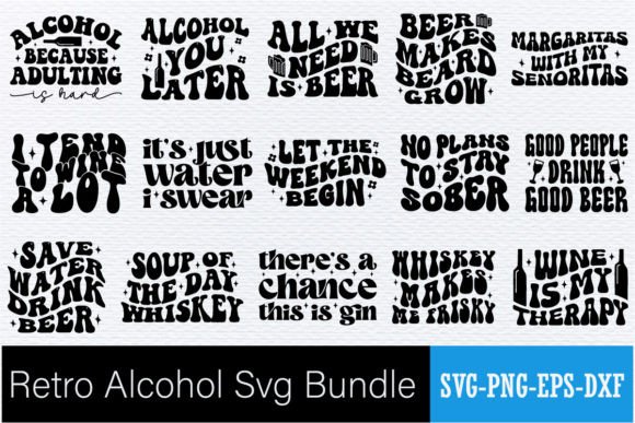Download Retro Alcohol Svg Bundle - Svg Collection