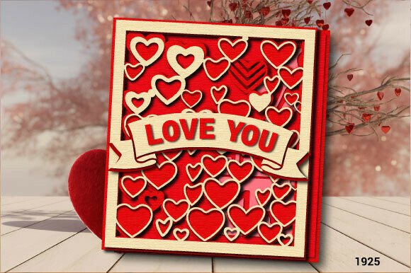 Download Love You Pattern Valentine Card SVG 1925 - Svg Collection