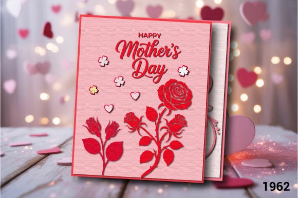 Download Mother’s Day Floral Card SVG LAYER 1962 - Svg Collection