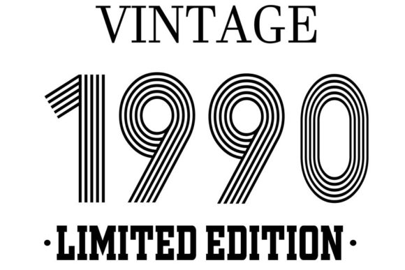 Download Vintage Since 1990 Svg, Birthday Svg, 32 - Svg Collection