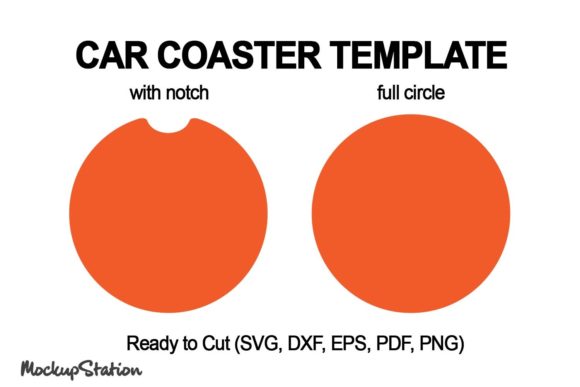 Download Car Coaster Template SVG, Circle DXF - Svg Collection