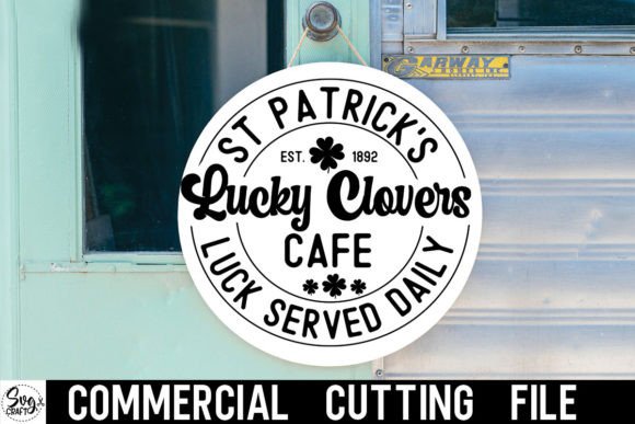 Download St Patrick's Lucky Clovers Café Round - Lucky Collection