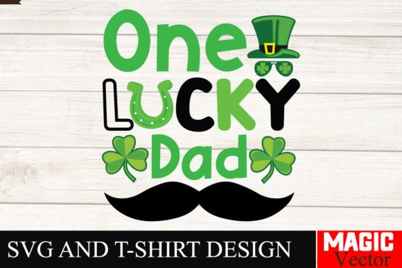 Download One Lucky Dad SVG Cut File,St.Patrick's - Svg Collection