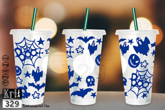 Download Halloween Boo Cold Cup Decal SVG - Svg Collection