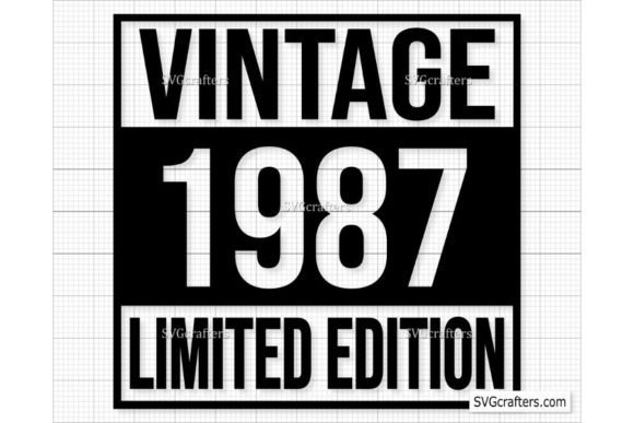 Download Vintage 1987 Svg Png, 35th Birthday Svg - Svg Collection