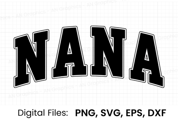 Download Nana Retro Varsity SVG - Svg Collection