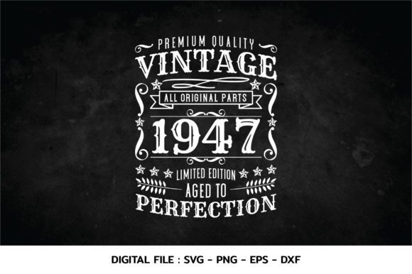 Download Birthday Vintage 1947 Svg - Svg Collection