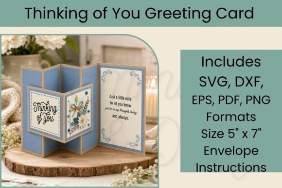 Download Thinking You Greeting Card SVG - Svg Collection