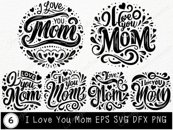 Download I Love You Mom Svg Mothers Day Cut File - Svg Collection