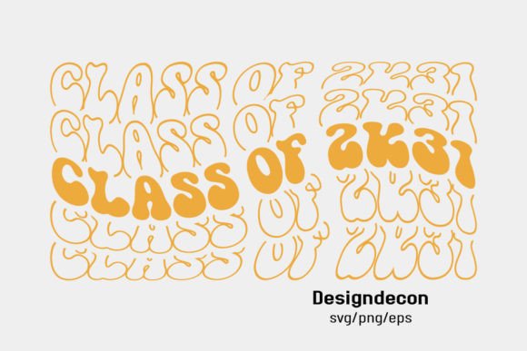 Download Class of 2031 Retro Wavy Mirrored Svg - Svg Collection