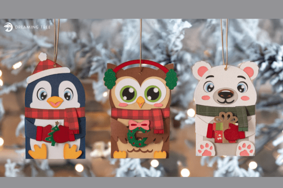 Download Polar Pals Gift Card Ornaments SVG Bundle - Svg Collection