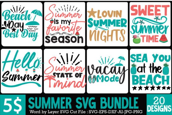 Download Summer SVG Bundle, Beach SVG Bundle - Svg Collection