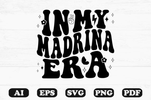 Download In My Madrina Era Retro Wavy Svg - Svg Collection