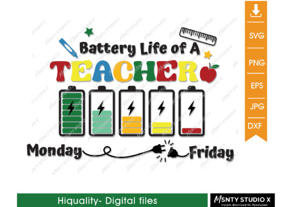 Download Battery Life of a Teacher, Teacher Svg - Svg Collection