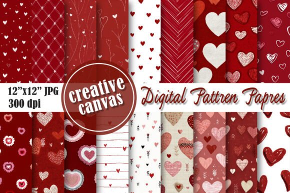 Download Lucky Clover &amp; Heart Digital Paper - Lucky Collection