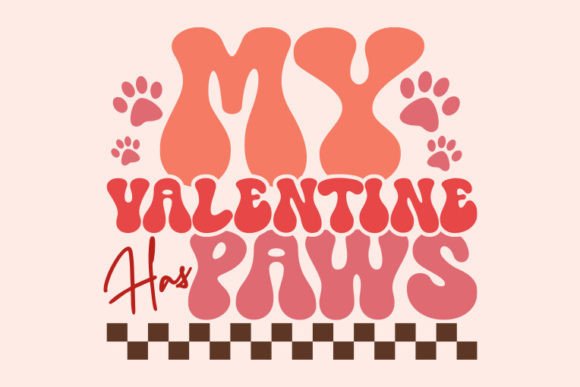 Download Retro Valentine's Day Svg, Has Paws - Svg Collection