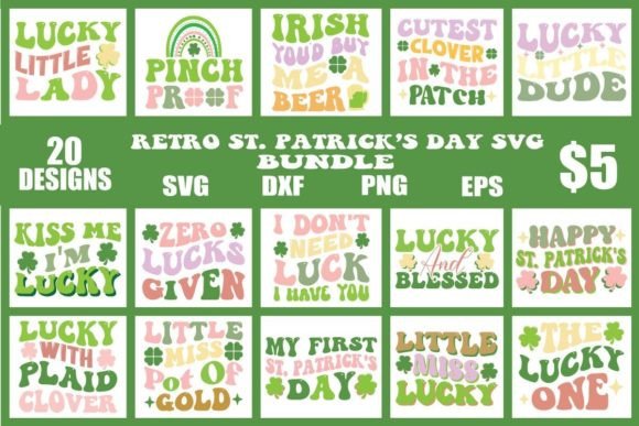 Download Retro St. Patrick's Day SVG Bundle - Svg Collection