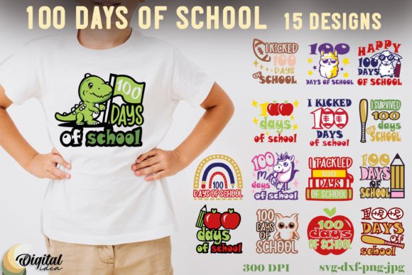 Download 100 Days of School Bundle SVG. Shirt SVG - Svg Collection