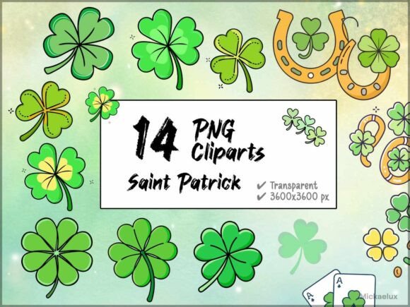 Download Lucky Clovers and Shamrocks, St Patrick - Lucky Collection