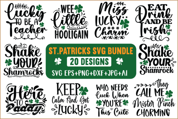 Download ST.Patrick's SVG Bundle/Lucky Svg Bundle - Svg Collection