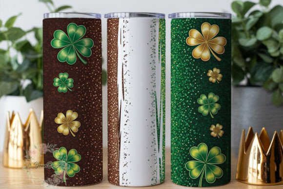 Download Lucky Clovers Glitter St Patrick's PNG - Lucky Collection