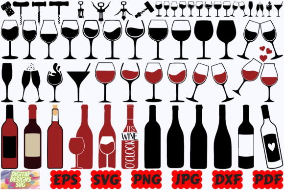 Download Wine Silhouette | Wine Glass SVG | PNG - Svg Collection