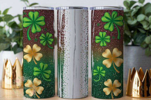 Download Lucky Clovers Glitter St Patrick's PNG - Lucky Collection