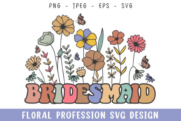 Download Floral Bridesmaid Vintage Professional - Floral Collection