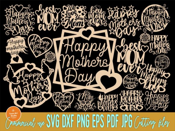 Download Happy Mothers Day SVG, Cake Topper Svg - Svg Collection