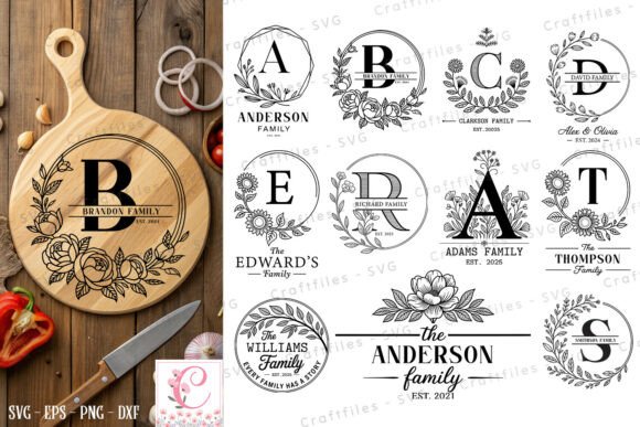 Download Personalized Floral Letter Monogram SVG - Premium Resources