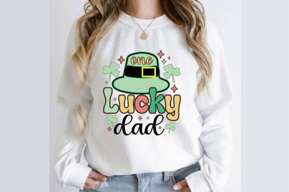 Download One Lucky Dad Retro T Shirt Design - T shirt design Collection