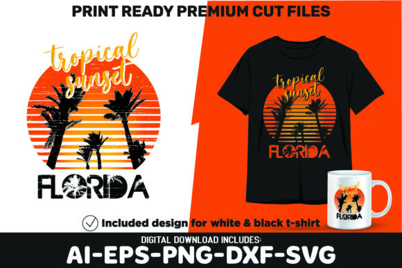 Download Florida Tropical Summer Sunset SVG PNG - Svg Collection