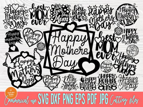 Download Happy Mothers Day SVG, Cake Topper Svg - Svg Collection