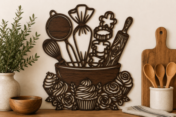 Download Kitchen Wall Decor SVG Laser Cut File - Svg Collection