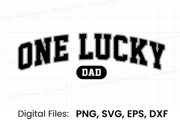 Download One Lucky Dad Retro Varsity SVG - Svg Collection