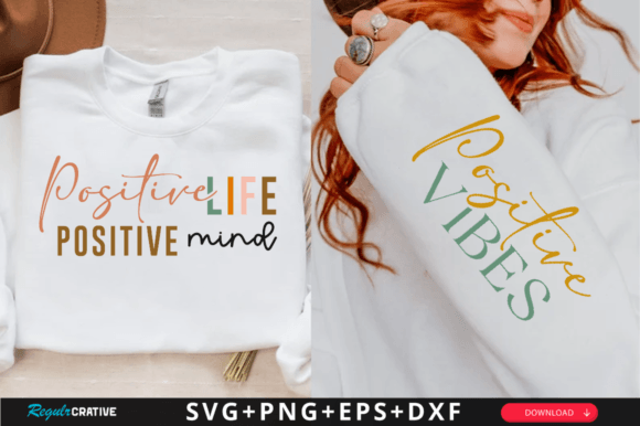 Download Positive Vibes Svg Design,T-Shirt Design - Svg Collection