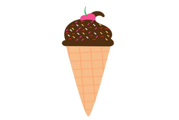 Download 8 Ice-cream Cone Stickers Summer DXF SVG - Svg Collection