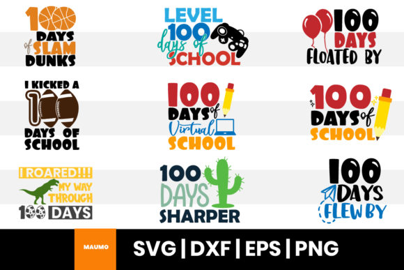 Download 9 100 Days of School Bundle Svg Quotes - Svg Collection