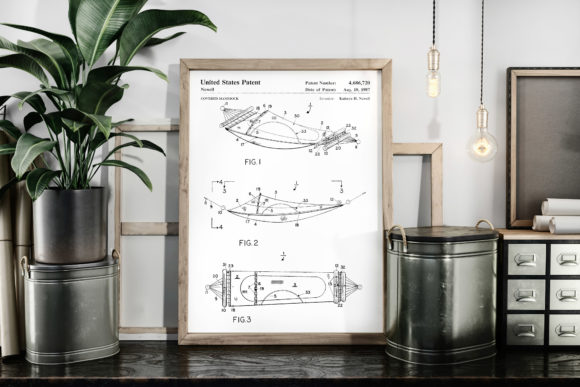 Download Hammock 1987 Vintage Patent Art Poster - 1987 Collection